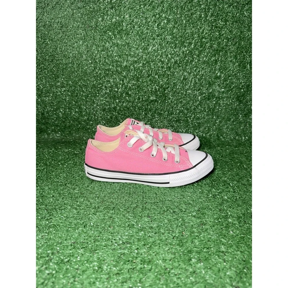 Converse Chuck Taylor All Star Youth Kids Size 1Y Girls Pink White Walking Shoes